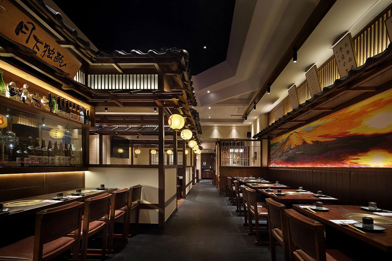 287平米郑州日式料理店装修设计效果图