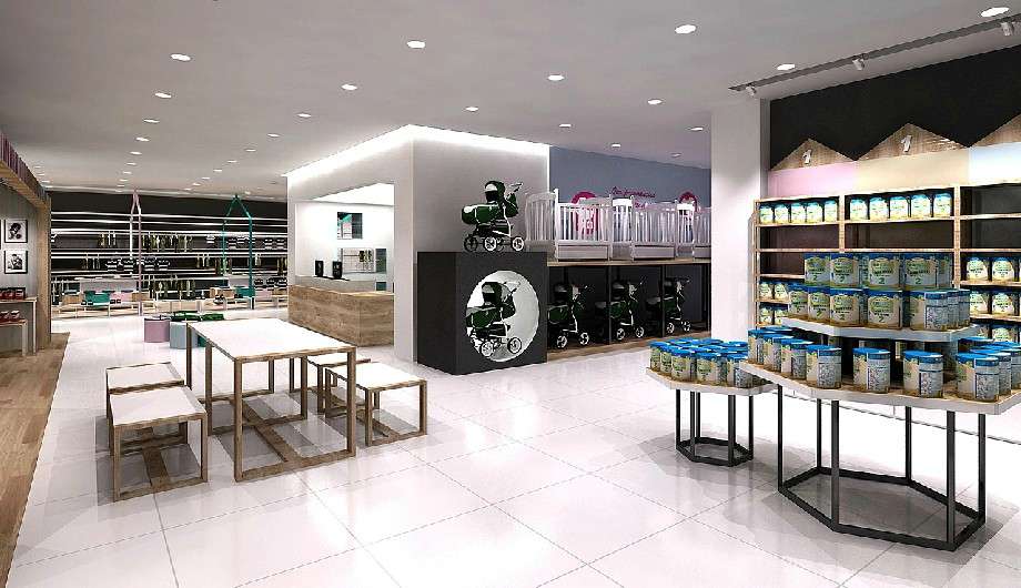 320平米洛阳母婴用品店装修设计效果图