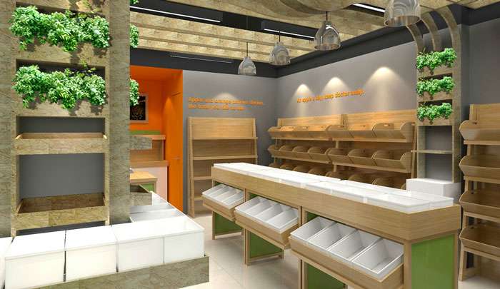 60平米郑州水果店装修设计效果图