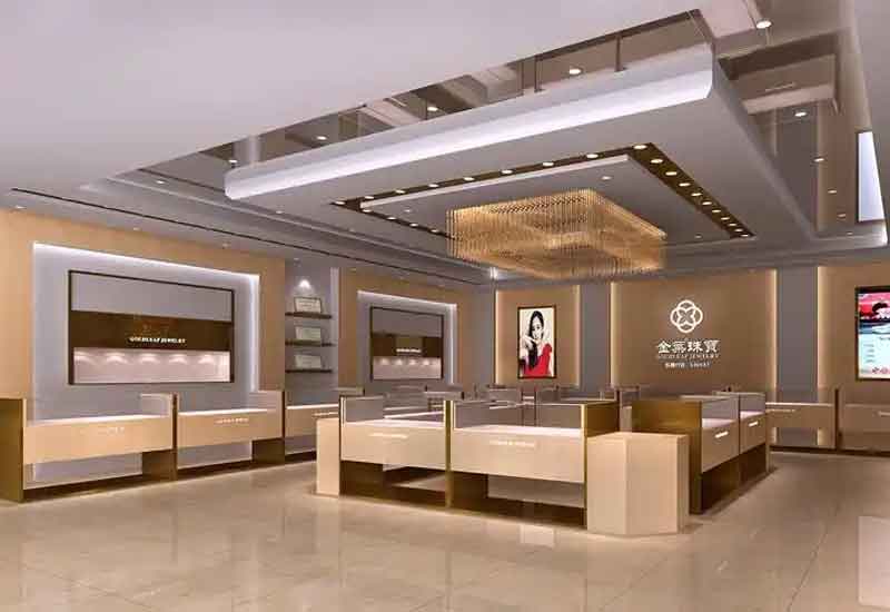郑州珠宝店装修设计：奢华质感与安全展示空间打造