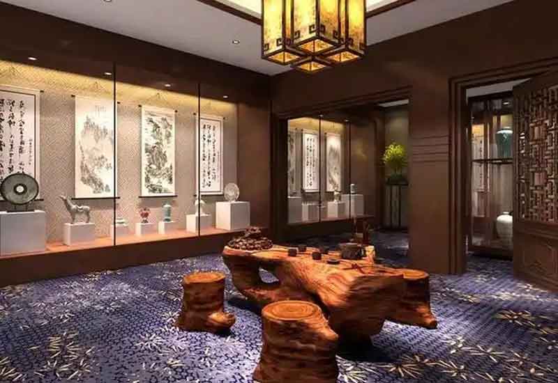 郑州古玩店装修设计：古色古香与藏品保护展示要点