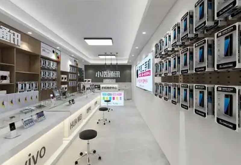 郑州数码维修店装修：操作间透明化与客户接待区布局