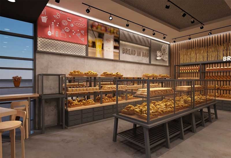 郑州烘焙店装修：温馨暖光与面包展示空间设计要点