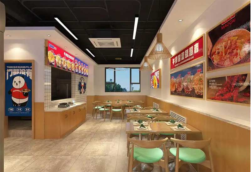 郑州冒菜店装修设计：川味主题与便捷用餐环境打造方案