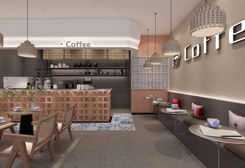 郑州咖啡店设计费用:咖啡杯展示墙的低成本实现方法